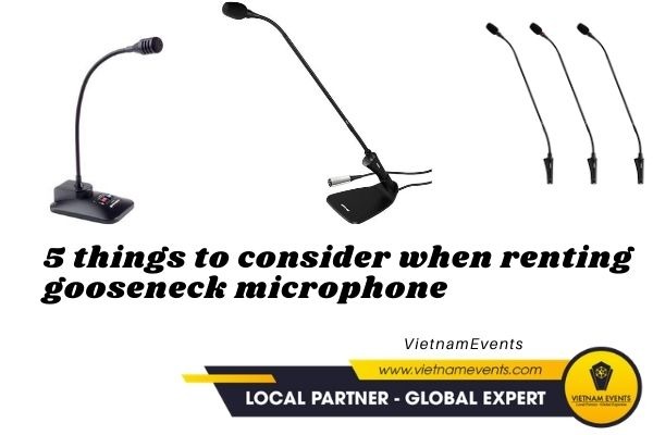 5 things to consider when renting gooseneck microphone