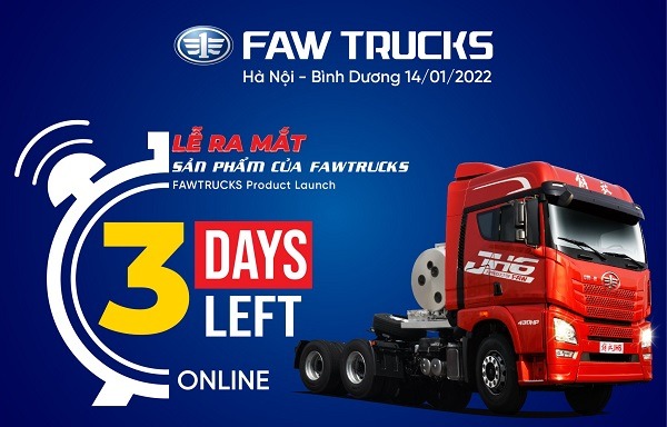 Upcoming events: Product launch of Faw Trucks Vietnam (January 14)