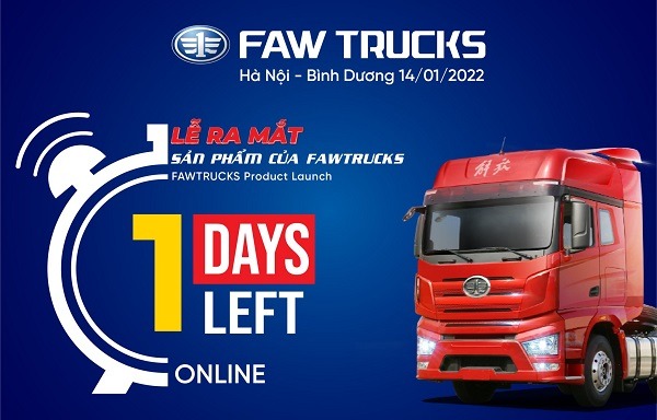 [1 DAY LEFT] New product launch of FAW Trucks Vietnam