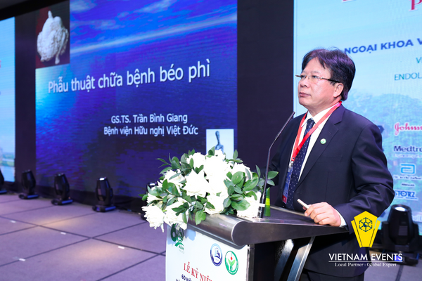Prof. Ph.D, Dr. Tran Binh Giang  - The president of VASEL gave a speech at the event