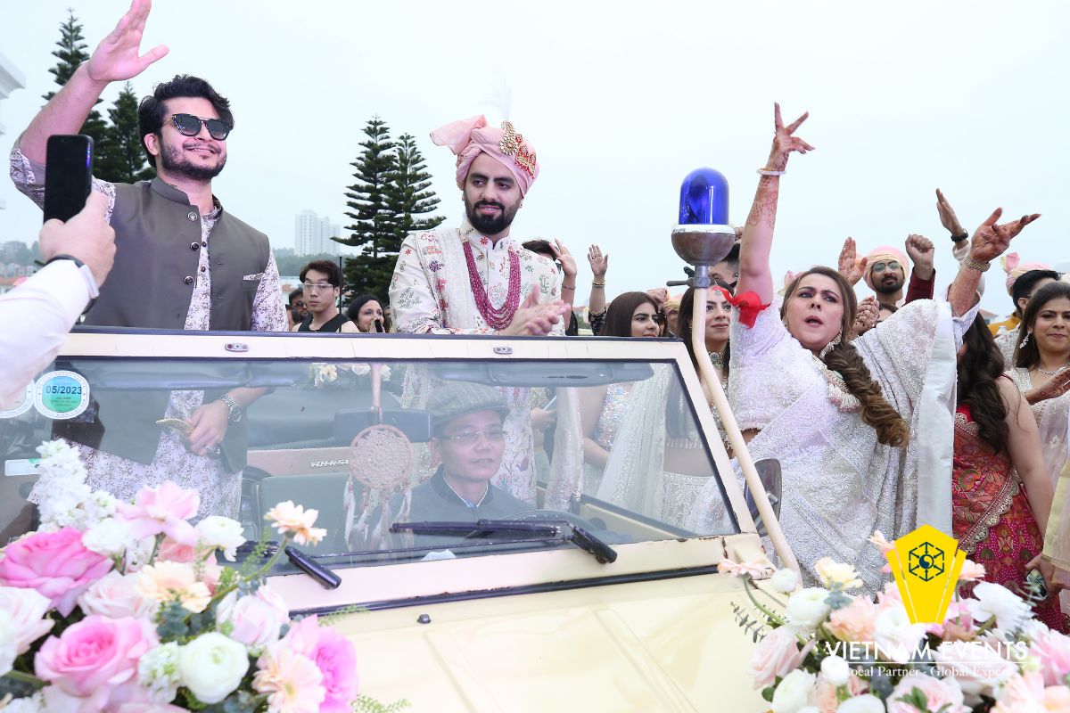 Baraat Procession was held as a part of this spectacular wedding